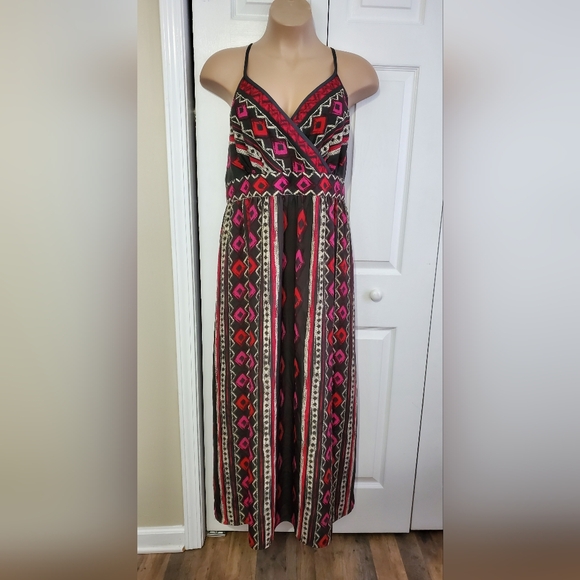 Lane Bryant Dresses & Skirts - Lane Bryant Plus 26 Ikat Maxi Sundress With Adjustable Straps ~ Pre-Owned